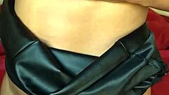 ebony milf with curvy fat body and natural tits plays with vibrator on pussy until wet pee release