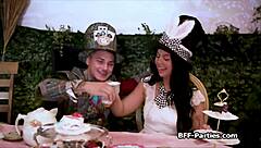 Tea Party Escalates to Intense Foursome Action