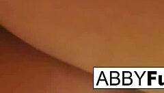 conversational-emoji abigail takes quick shower shaves pussy smooth for solo fun 🚿🪒