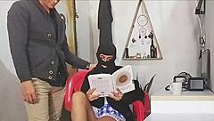 Oh gosh, I mean, Abby seduces her tutor so he fills her tiny wet pussy with that shaved doggystyle action...