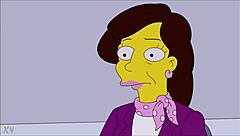 Marge Simpson Boldly Strips Naked Revealing Big Tits in Hentai Photoshoot