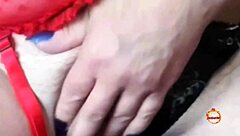 light masturbation from klaudiaambergirl turns into ass licking in black stockings with huge natural tits tribute