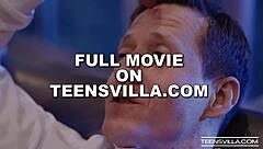 we're building her up. seth gamble, alexis tae, molly little, and shawn alff in this taboo teen scene