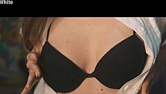 Emme White in 2019 version shows off sexy lingerie and natural tits in private cam