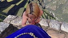 Getting dick sucked while atop machu pichu in vr