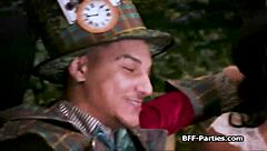 Tea Party Escalates to Intense Foursome Action