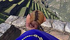 Getting dick sucked while atop machu pichu in vr