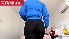 milf in sheer leggings melody radford, you getting fucked hard with big tits bouncing