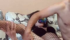 Filming My Wife In Fishnet Bodysuit For Hot Porn!