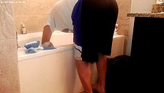 Hey, just generally tidying up the bathroom for some house chore work 😊