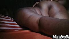 Big Black Cock Pounds Curvy Ebony Wife in Rainy Morning Doggystyle. He Creampies Deep to Impregnate Her Juicy Tight Pussy.