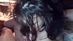 Big White Monster Cock Penetrating Tight Pussy Deep