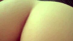 Petite brunette takes huge interracial black cock in anal doggystyle creampie – but she's a feet lover in POV!