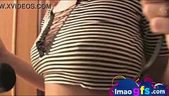 What are you doing showing off that young blonde's naked body in such a teasing closeup view?