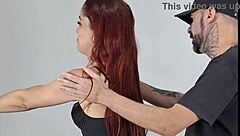 Gym instructor secretly grinds against naive young girl in workout session