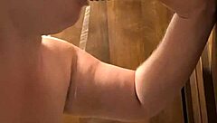 Bbw Blindfolded and Choking on Monster Dildo! She Gags with Spitting for 15 Minutes!