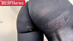 milf in sheer leggings melody radford, you getting fucked hard with big tits bouncing