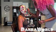 uh, i mean, clown bald ebony cleo panda gives bj to bbc then rides it doggystyle...