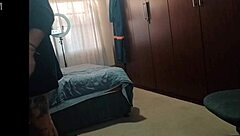 stepdad and his friend take turns riding my wet pussy in bedroom mmf threesome with creampie cum on ass. they spread my legs wide for huge cock fucking