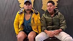 so this casual chat turns into a wild session with the big-dicked guy from the neighborhood