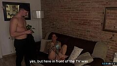 집주인 룸메이트 자위 몰카 찍고 도기스타일로 세게 박아