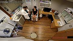 Mixed cutie Yesenia Sparkles with small tits undergoes mandatory new student physical by Doctor Tampa at Tampa University