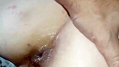 스타킹 내리고 벌린 구멍 하드 박기 클로즈업