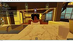 Emo Dorm Roommate Starts Teasing With Her Tits And Ends Up Getting Fucked Hard In Roblox Fun