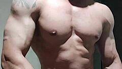 uh, i got this strong brazilian muscular guy, mature and athletic, showing off in homemade vid...