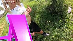 Quick Handjob At The Beach!