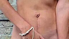 Karol Smith Ventures Outdoors for Public Blowjob and Cumshot on Petite Teen Body