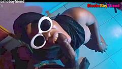 oh wow, queen roxy gets hardcore standing banged by a big black cock in doggystyle and cowgirl 😈