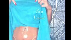 the ebony narrative unfolds through a simple webcam session in calm tones