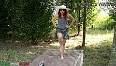 Come here slave and lick my feet on this summer afternoon picnic while I dominate you outdoors.