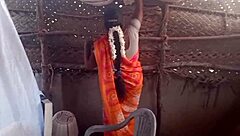 I feel so excited showing my big boobs in the village house