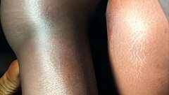 The boss grabbed my curvy ebony ass as the maid and fucked me hard in close up.