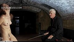 In a kinky BDSM scene, the young Russian teen pornstar endures extreme caning on her big ass until she breaks.