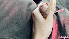 stepsis jerked my cock while im drivin, her handjob so wet and juicy