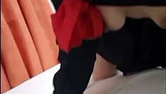 oh wow, this cachonda latina teen is showing off her small tits in homemade style