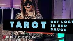 Gabbie Carter and Damon Dice Battle in Virtual Reality Game with Blowjob, Doggystyle, and Cum in Mouth