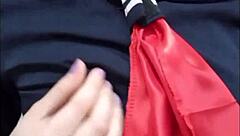 oh wow, this cachonda latina teen is showing off her small tits in homemade style