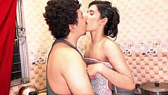 in a casual homemade moment sistya gets caught mid-orgasm by her step-brother. he bends her over for rough doggystyle fucking and squirting sex