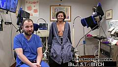 Rebel Wyatt sucks dick twice then gets her shaved pussy blasted with cum, right?