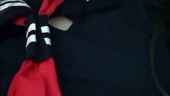 oh wow, this cachonda latina teen is showing off her small tits in homemade style