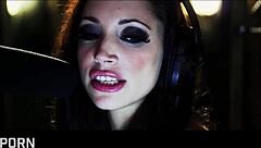 Big tits blonde British milf gets sensual romantic sex in the pub with couple fucking, riding, and cum on tits 😍