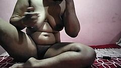 step sister gets intense action in my bedroom with cum inside pussy