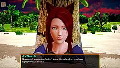 so in my new family 322, this redhead with big tits gets into some game antics