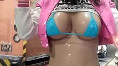 Rica tranny mostrando sus melones en tlalpan