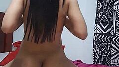 giving a rimjob to my skinny little stepsister while watching some videos pt2