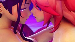 Oh My God, Two Girls Dive into Wild Pussy Licking and Squirting Lesbian Fuck!